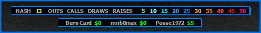 HUDblue's, Action Bar and Last Three Winners bar.
